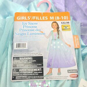 Ice Princess Girls Halloween Costume , M (8-10), New with Imperfections